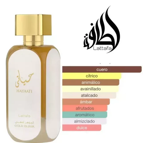 Hayaati-nota Lattafa Hayaati Gold Exilir EDP 100ML-UNISEX