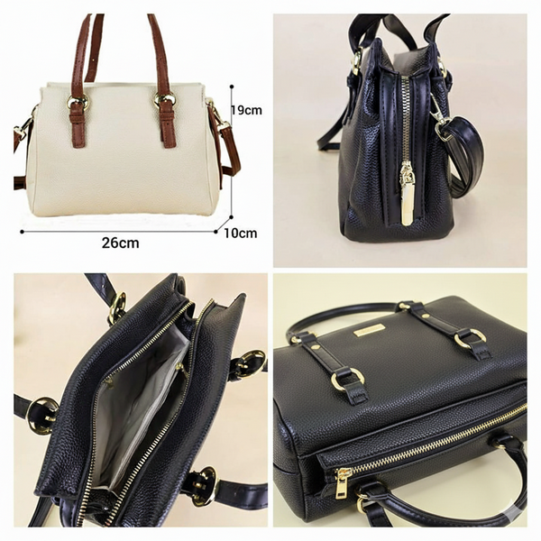 Bolso de Mano con Detalles Dorados C7808