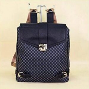 Mochila con Estampado de Cuadros y Detalles Metálicos C7883